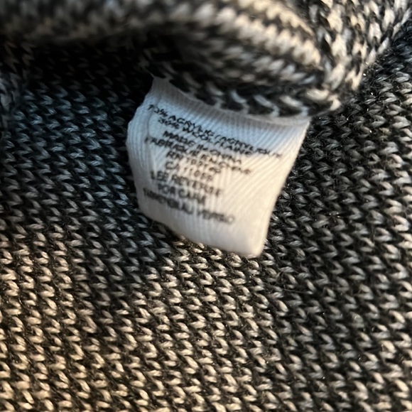 MOTH Anthropologie Black White Gray Check Crew Neck Sweater Sz S fits Medium - Picture 7 of 10